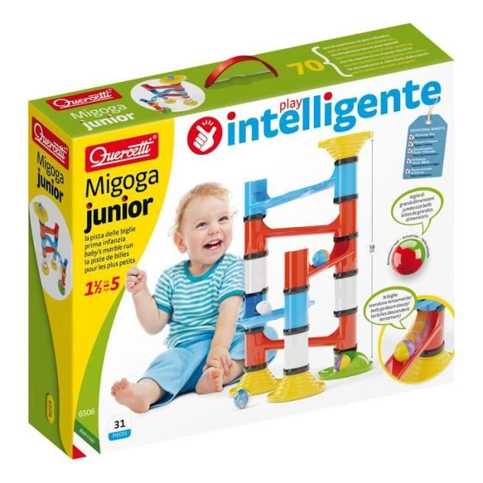 Quercetti - 86502 Play Bio Migoga Junior - Circuit Billes pour Bébé-0