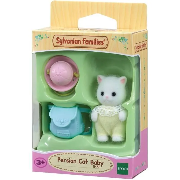 Mini-univers - SYLVANIAN FAMILIES - Bébé chat persan - Jaune - Mixte - 3 ans+-1