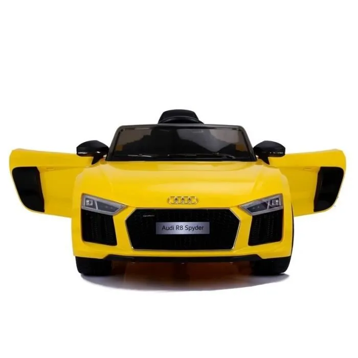 Voiture électrique pour enfants Audi R8, 12 Volt, 1 Siège(s), Motor: 2 x 45W, Batterie: 2 x 6V7Ah, Vitesse: 3-5 km - h, Jaune-3