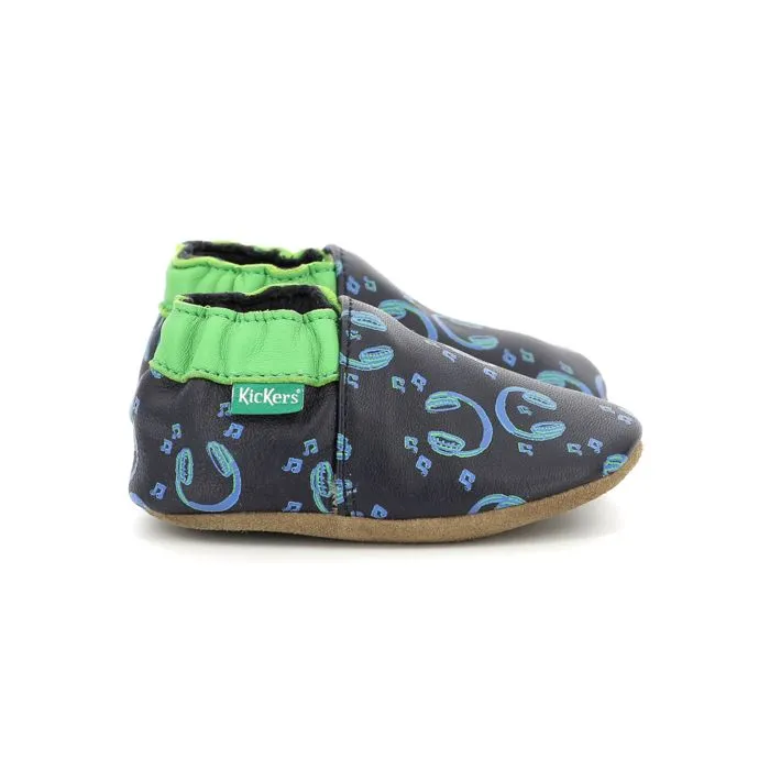 KICKERS Chaussons Kickbaby Music Vert-0