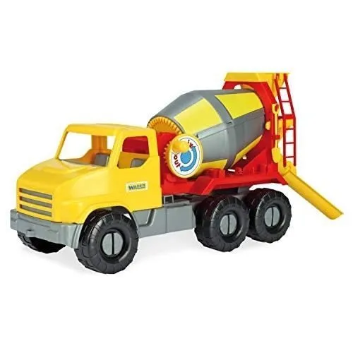 Camion WADER CITY TRUCK 32606 - Bétonnière avec tambour rotatif - Jouet pour enfant-0