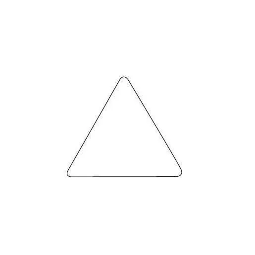 Rouleau de Gommettes Triangulaires - APLI - 20 mm - Vert - 2832 Gommettes - Adhésif Permanent-1