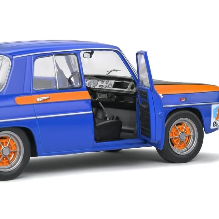 Voiture miniature - SOLIDO - RENAULT 8 R8 1300 COUPE GORDINI 1967 - Bleu - Orange - Echelle 1:18-2