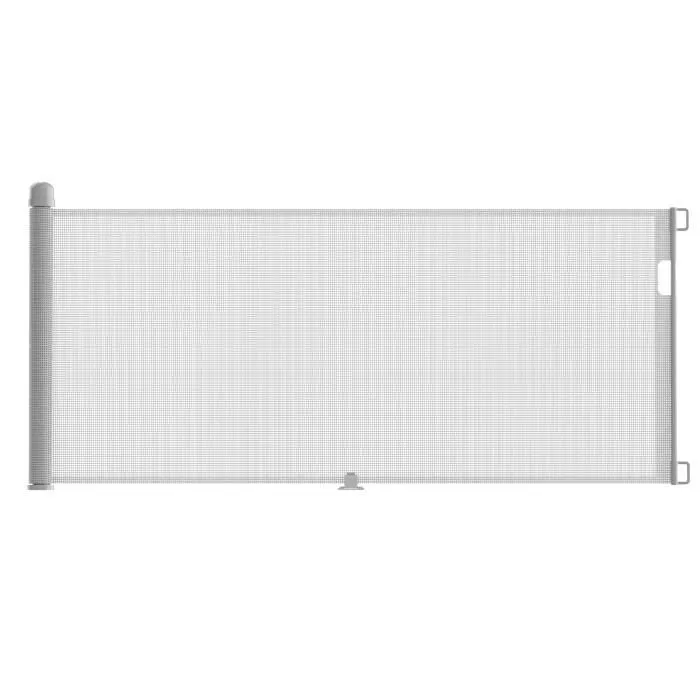 XMTECH Barrière de Sécurité pour Bébés - Chiens Rétractable (Large : 0 - 300 CM) - Gris - Pour enfants et animaux-0
