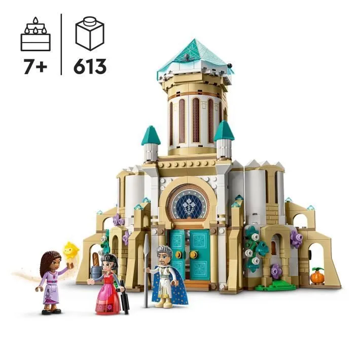 LEGO® Disney Wish 43224 Le Château du Roi Magnifico, Jouet Tiré du Film Wish avec Figurine Asha, Dahlia et le Roi Magnifico-1