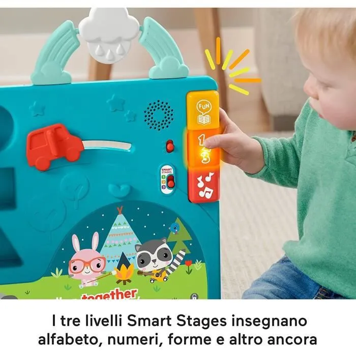 Jouet - FISHER PRICE - HCL05 - Cahier d'activités géant 2 en 1 - 3 niveaux d'apprentissage - Mixte-1