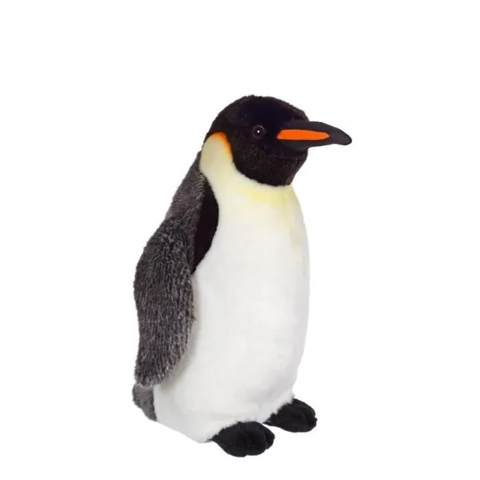 Peluche Pingouin Empereur - GIPSY TOYS - 30 cm - Noir - Pour Bébé - Intérieur-0