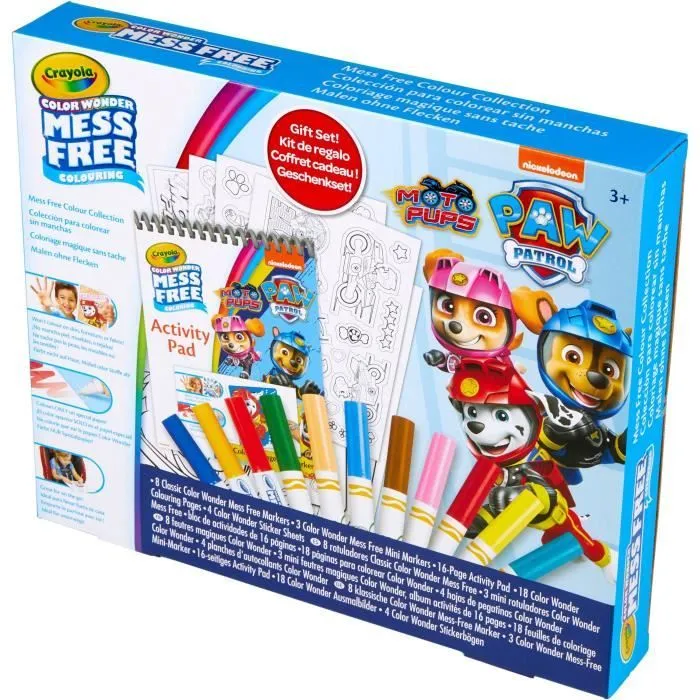Coloriage - CRAYOLA - Coffret Pat' Patrouille - Activités Color Wonder sans dégâts! Dès 3 ans-1