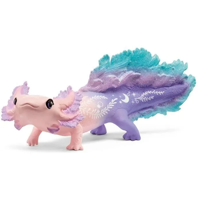 Figurine Animaux Marins - Coffret avec Salamandre Axolotl - Assortiment de 3 Jouets Schleich avec Maman et Bébé Axolotl - À offrir-5