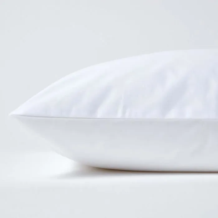 Taie d'oreiller 40x40 cm 100% satin de coton égyptien 1000 fils coloris Blanc-1