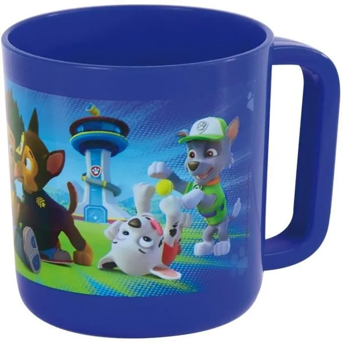 Lot vaisselle - FUN HOUSE - PAT'PATROUILLE - Verre, 2 Assiettes creuses Ø16 cm, couverts, gourde, gobelet et mug-4
