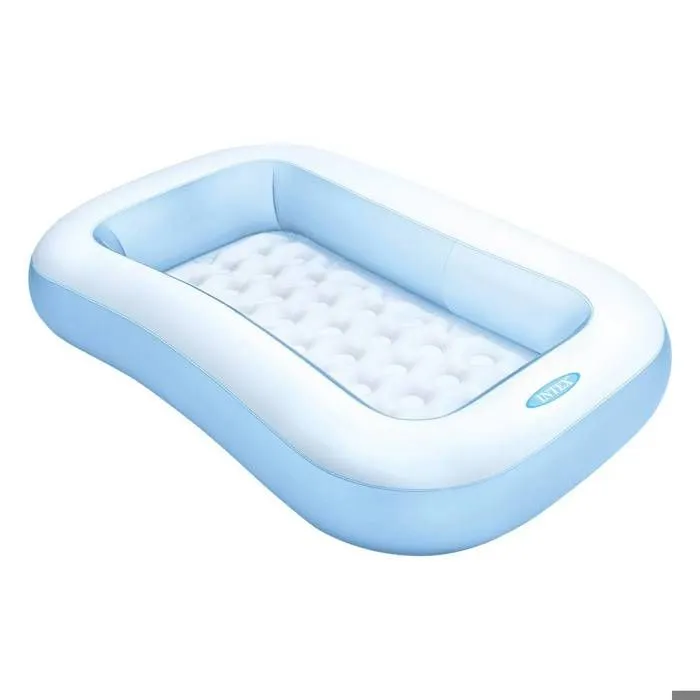 Intex 57403 Pataugeoire gonflable rectangulaire pour petits enfants.-0