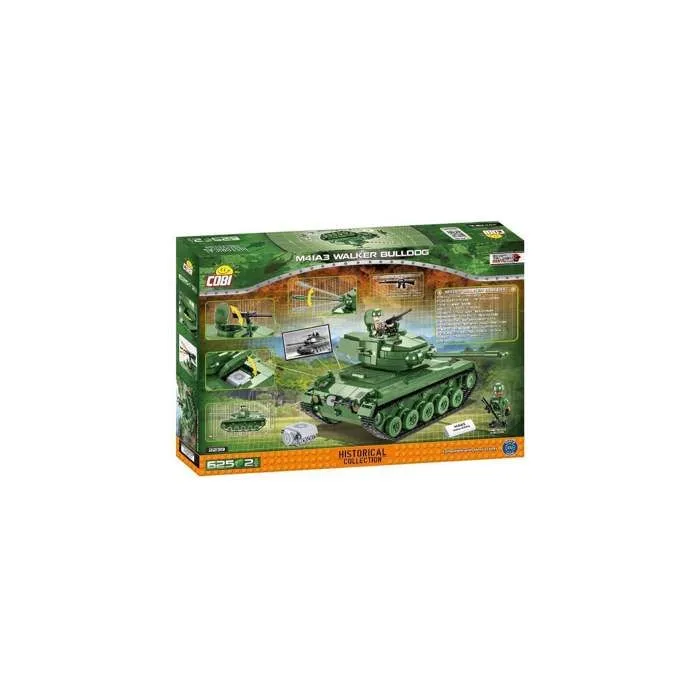 Jeux de construction - Guerre du Vietnam Tank M41A3 Walker Bulldog - 625 pièces - 2 figurines Cobi-2