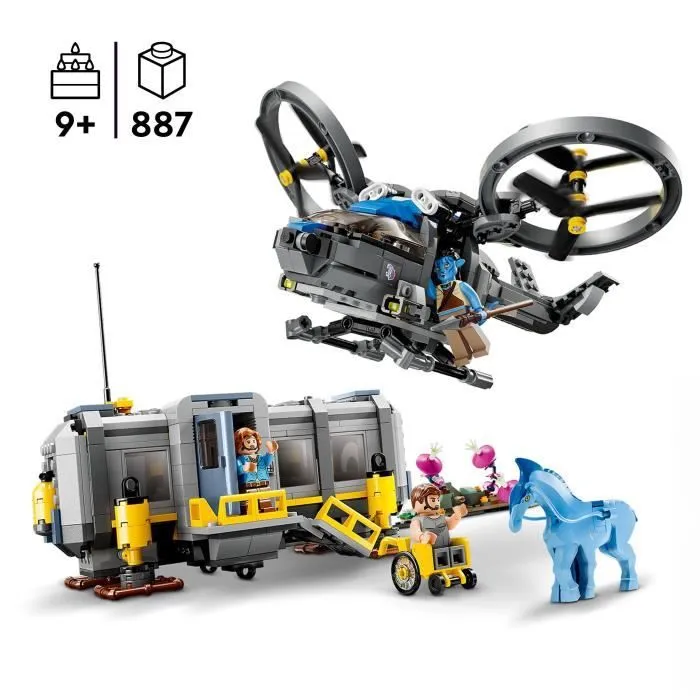 LEGO Avatar 75573 Les Montagnes Flottantes : le Secteur 26 et le Samson RDA, Jouet, Figurines-1