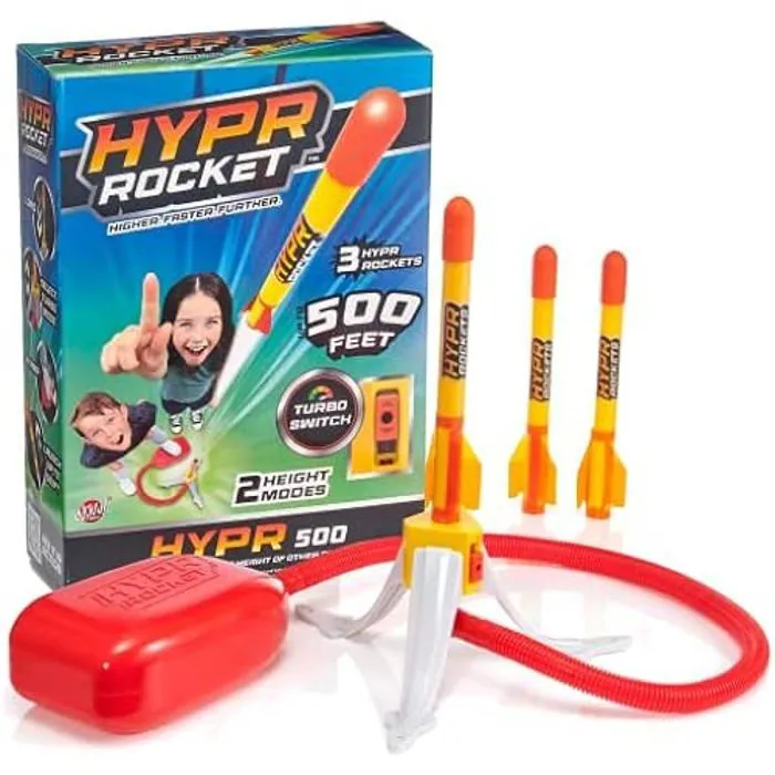 BANDAI Hypr Rocket Jump 500 Lanceur de fusées - Wow Stuff 3 - WS01400 Multicolore - Volez Plus Haut, Plus Vite, Plus Loin.-0