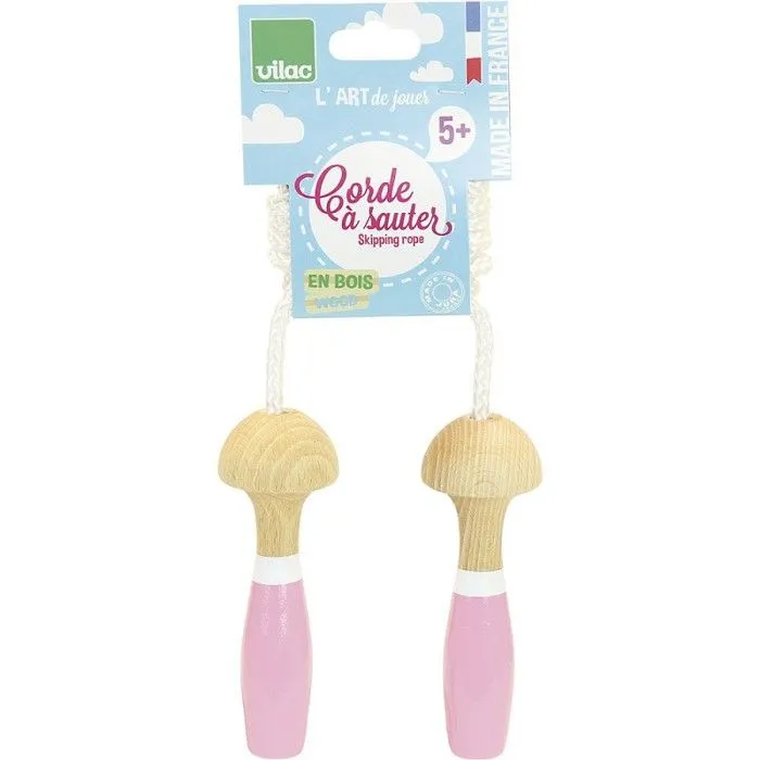 Vilac - Corde à sauter bi-rose-0