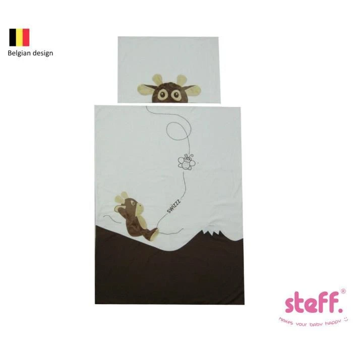 Steff - Swissy - Housse de couette 140x100 cm + Taie 60x40 cm