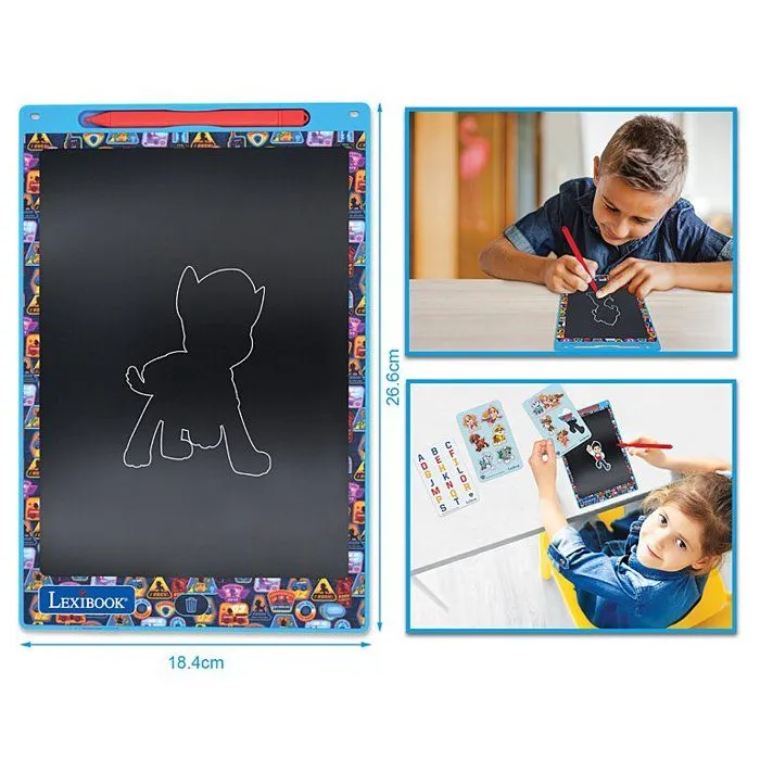 Tablette E-Ink - LEXIBOOK - La Pat’ Patrouille - Pochoirs - Bleu-1
