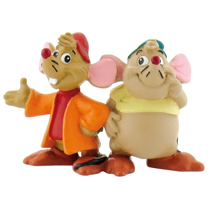 Figurine Gus Et Jack - BULLY - Cendrillon Disney - 4 cm - Fille - 3 ans-0