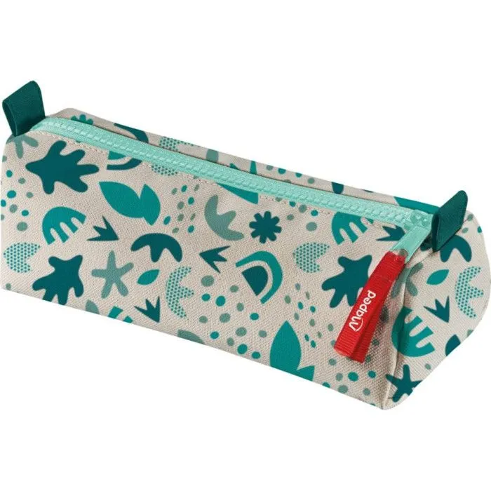 Trousse scolaire - MAPED - Smiling Planet - Tissu 100% recyclé - 22 cm - Mixte-0
