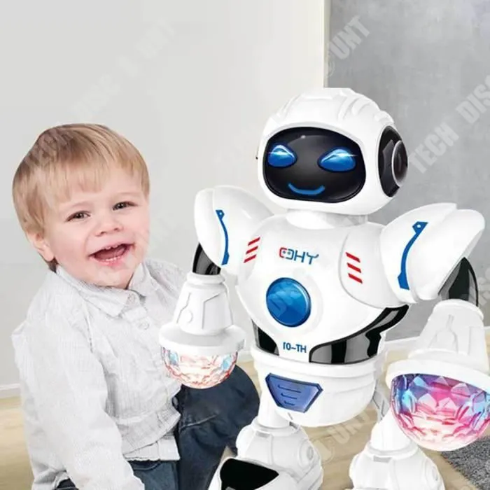 TD® Robot de danse électrique Jouets éducatifs pour enfants avec lumière LED et musique Robot de danse télécommandé intelligen-2