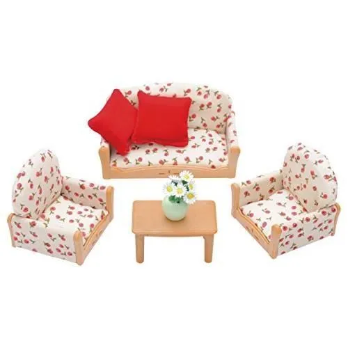 Canapé-2 Fauteuils-Table Basse - SYLVANIAN FAMILIES - 4464 2922-1