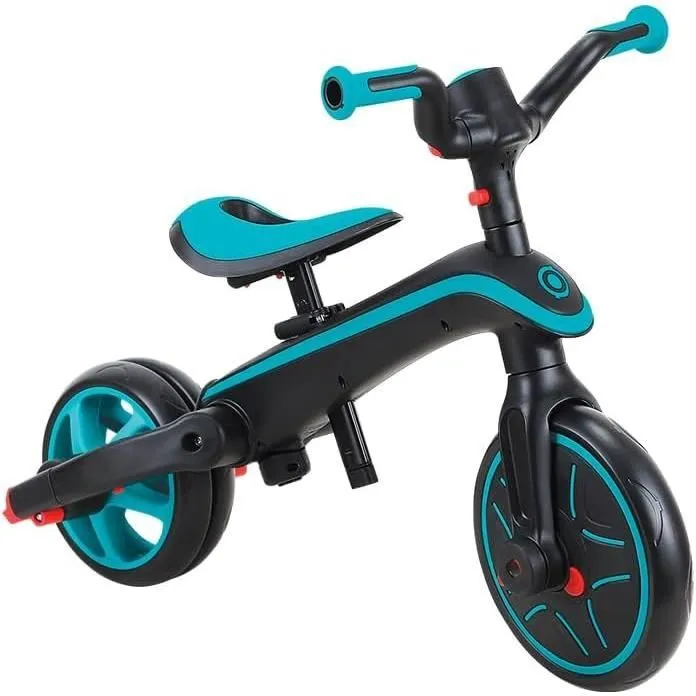 Globber - Tricycle EXPLORER 4-en-1 Évolutif & Pliable - Bleu Canard-2