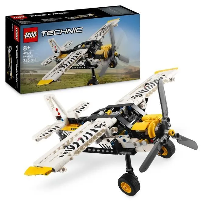 LEGO Technic 42198 L’avion de brousse - Jeu de construction pour garçon dès 8 ans-0