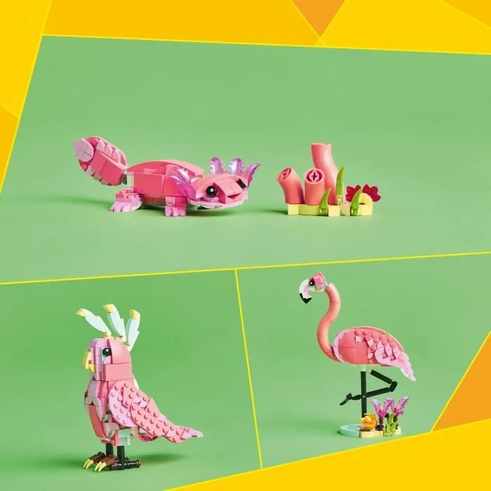 LEGO Creator 31170 3-en-1 Animaux sauvages : le flamant rose - Jouet pour fille dès 8 ans-3