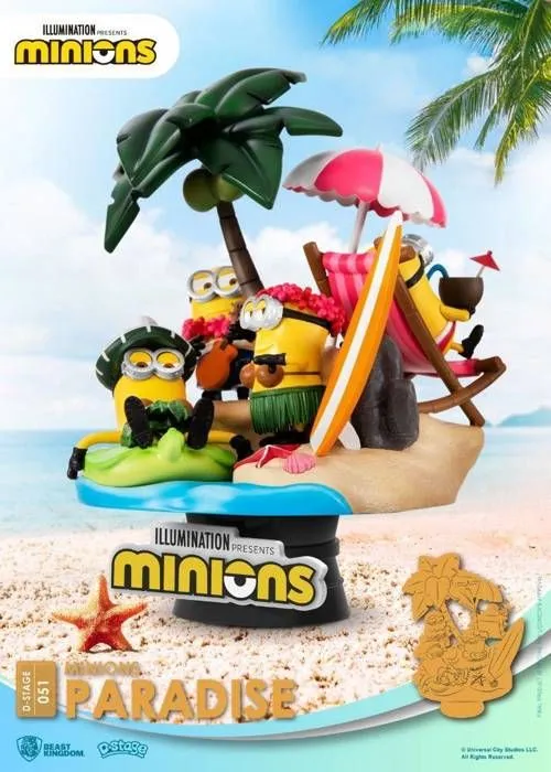figurine Minions-Paradise,ls vous attendent ! Figurine en PVC, mesure environ 16 cm.-4