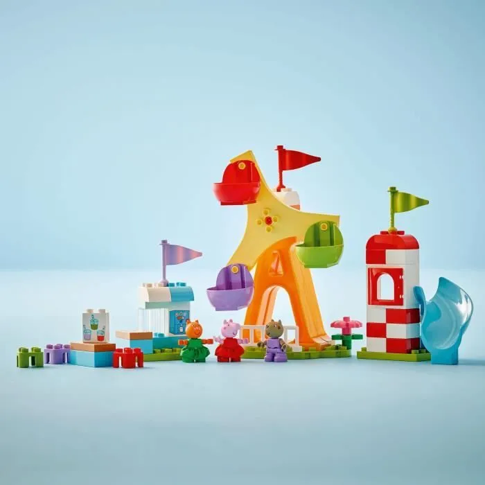 LEGO DUPLO Peppa Pig 10453 La Fête Foraine - Jeu de construction pour enfants dès 2 ans-3
