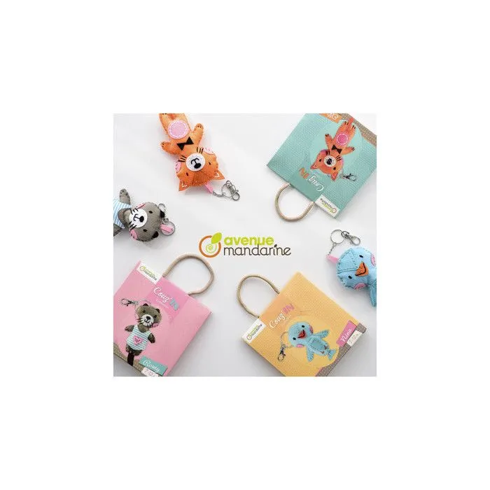 Kit de couture - AVENUE MANDARINE - Mini Couz'In - 21 pièces - 17 cm - Instructions incluses-4