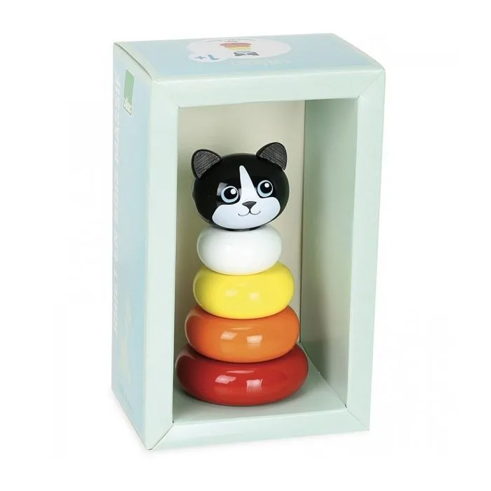 Empilable Minou - VILAC - Jouet en bois laqué - Multicolore - A partir de 12 mois-2