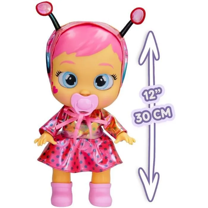 Poupon Cry Babies Stars - Lady - IMC TOYS - 911383 - 30cm - Etoiles LED - Fonctions de pleurs - Rose-2
