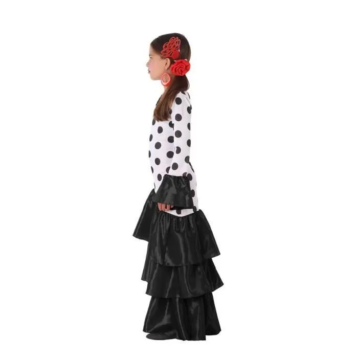 Déguisement flamenco - ATOSA - Noir à pois - Fille - 3-4 ans - 1 robe incluse-3
