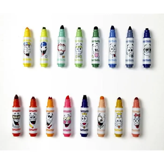 Crayola - 58-8709 - 16 feutres lavables à point…-1