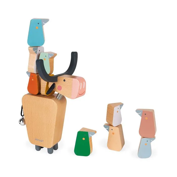 Jeu d'Equilibre en Bois Buffalo - JANOD - Pour Enfants de 3 à 6 ans - Développe la patience et la dextérité-1