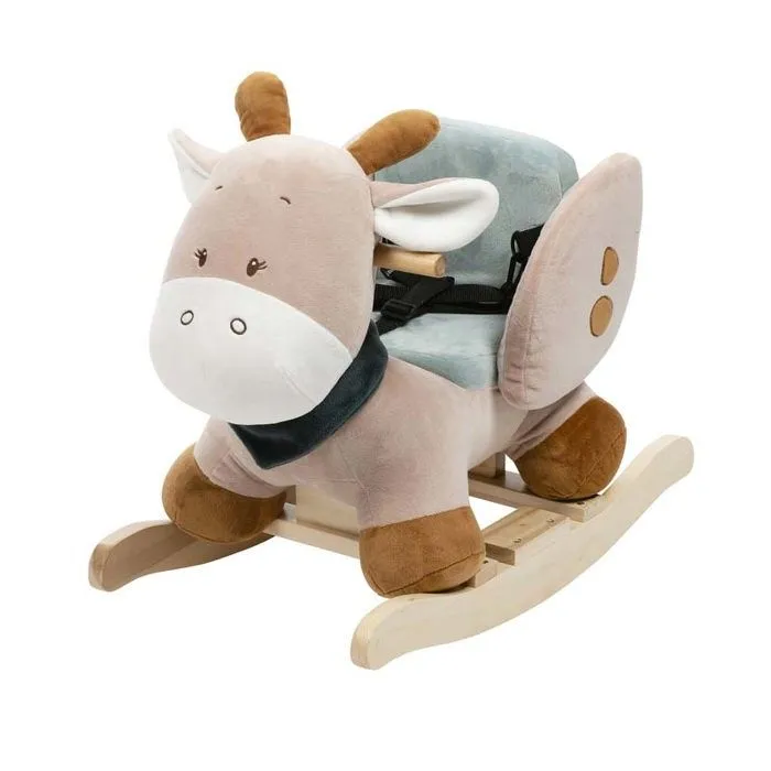 Bascule Luna girafe NATTOU - Jouet à bascule pour enfant de 12 mois - Marron et gris-0
