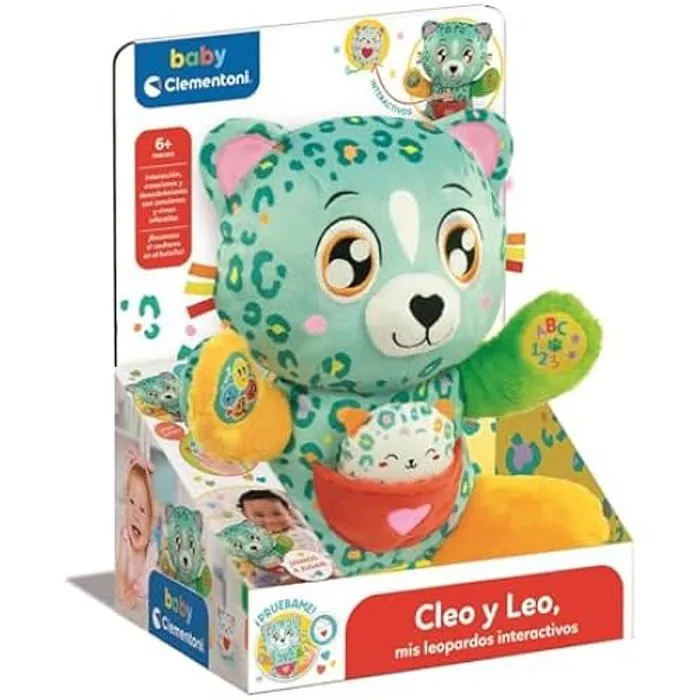 Peluche Interactive - CLEMENTONI - Cleo y Leo 55555 - Éducative - Multisensorielle - Musicale-0