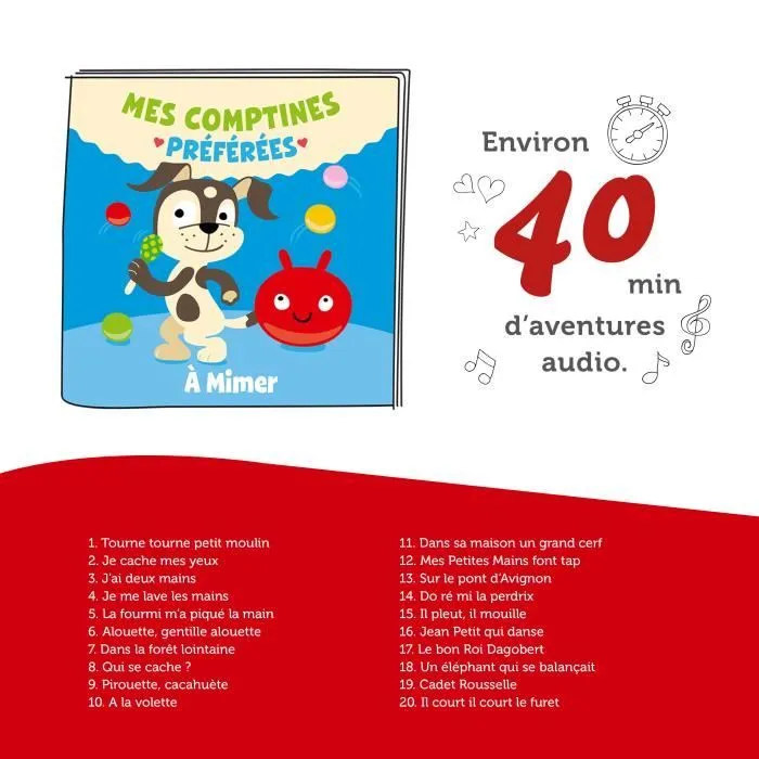 tonies® - Figurine Tonie - Mes Comptines Préférées - À Mimer - Figurine Audio pour Toniebox-3