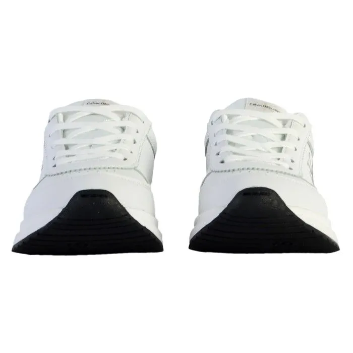 Basket à Lacets Juniors Calvin Klein Jeans Low Cut Lace Up - Blanc Noir-4