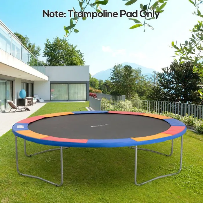 Coussin de protection pour trampoline de remplacement - HOMCOM - Ø 366 cm - résistant aux rayons UV - anti déchirure - rouge-2