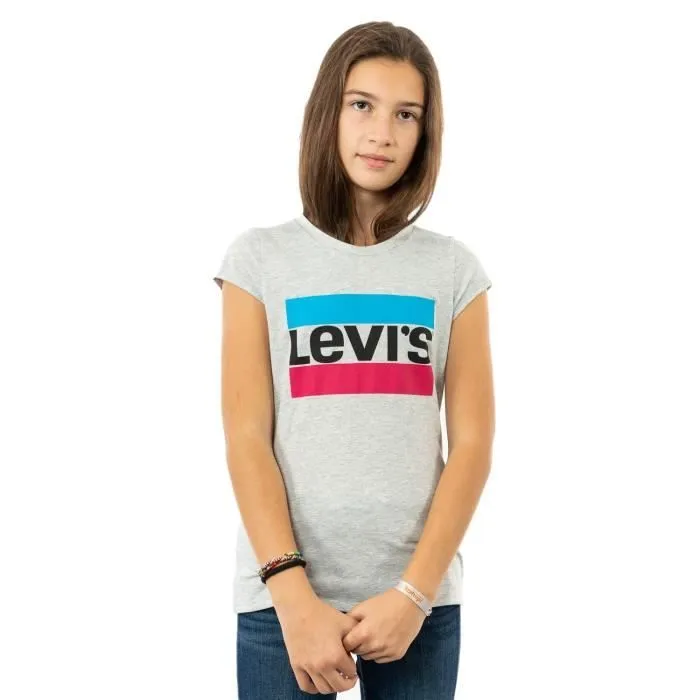 Tee Shirt - LEVIS - G2H - Manches Courtes - Gris - Regular - Col Arrondi-0