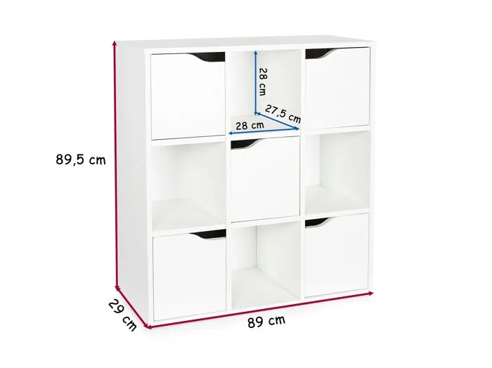 Kubico Max - Cheval- 29 x 89 x 89,5 cm Bibliothèque Colorée pour Enfants  Élégant et Fonctionnel-1