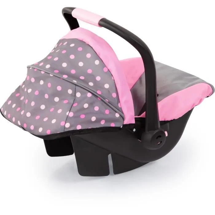 Siège Auto de Poupée - BAYER DESIGN - Gris et Rose - Fille-3