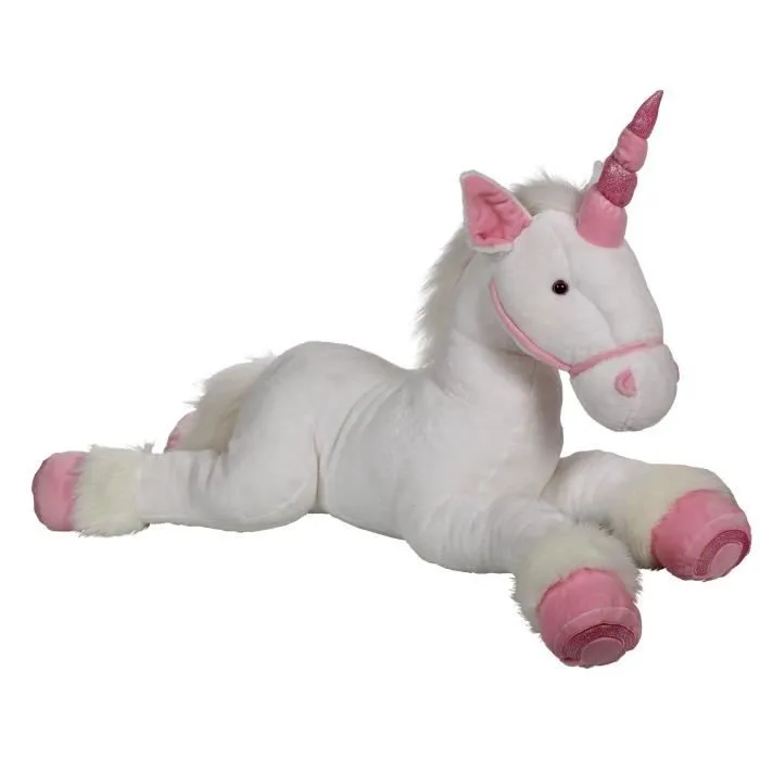 Peluche Licorne Rose GIPSY TOYS - XL 80 cm - Pour Bébé - Livré à l'unité-1
