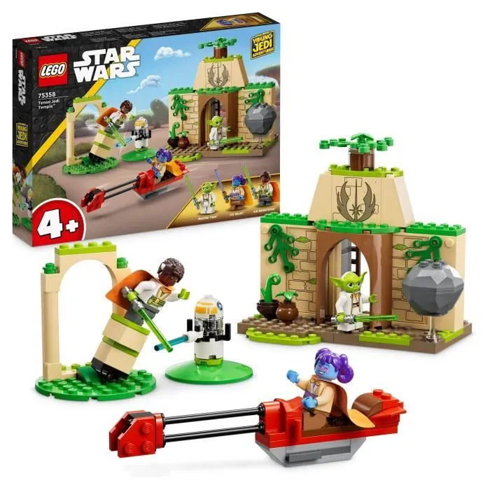 LEGO® Star Wars 75358 Le Temple Jedi de Tenoo, Jouet avec Figurine de Droïde et Maître Yoga-0