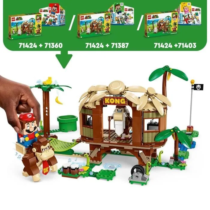 LEGO® Super Mario 71424 Ensemble d'Extension La Cabane de Donkey Kong, Jouet à Combiner avec Pack de Démarrage-2
