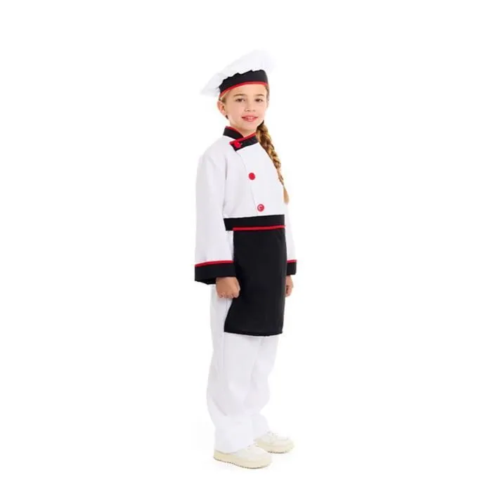 Partilandia Déguisement de chef cuisinier pour enfants (10-12 ans)-2