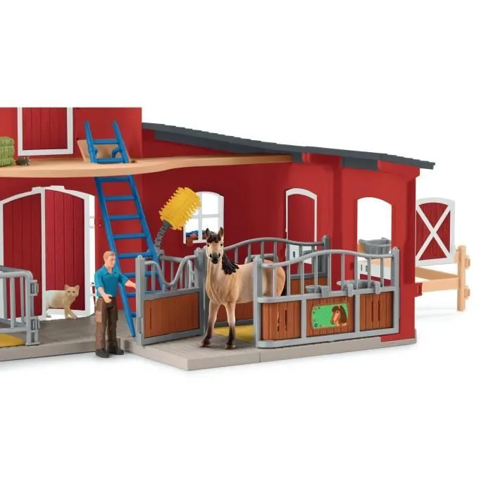 Coffret Box avec Jument Mustang, Figurine réaliste, Taille 24 cm, SCHLEICH 42724 Farm World, Dès 4 ans-5